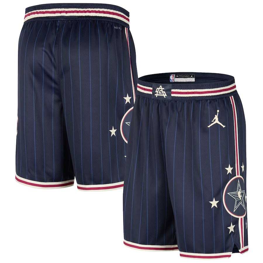 Jordan Brand 2024 NBA All-Star Game Navy Swingman Shorts Dzhi->nba shorts->NBA Jersey